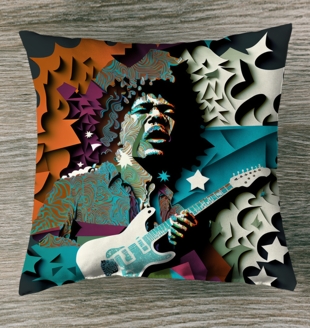 Melodic Dreamscape Indoor Pillow