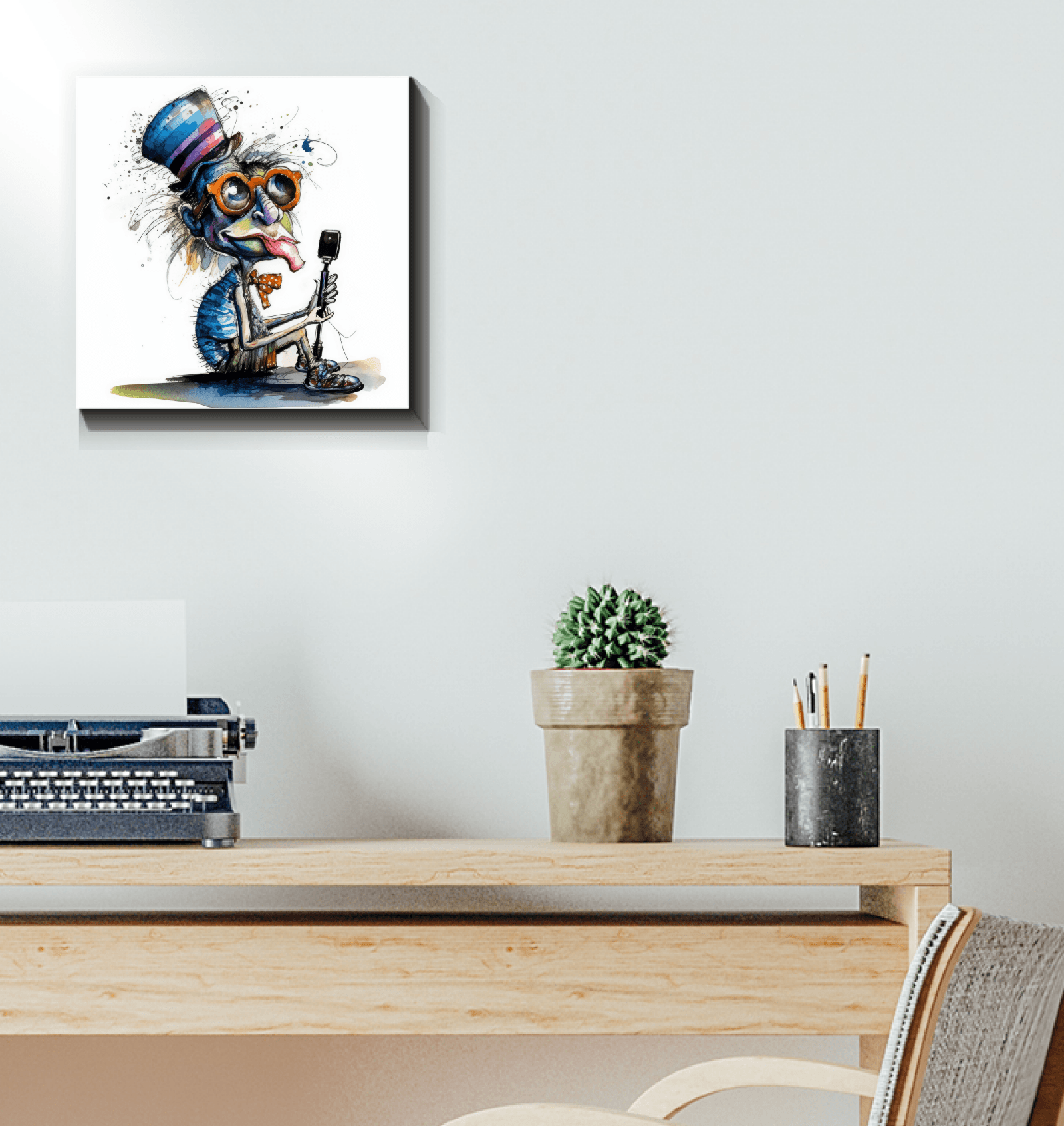 Tuneful Taunts Caricature Art Canvas - Beyond T-shirts