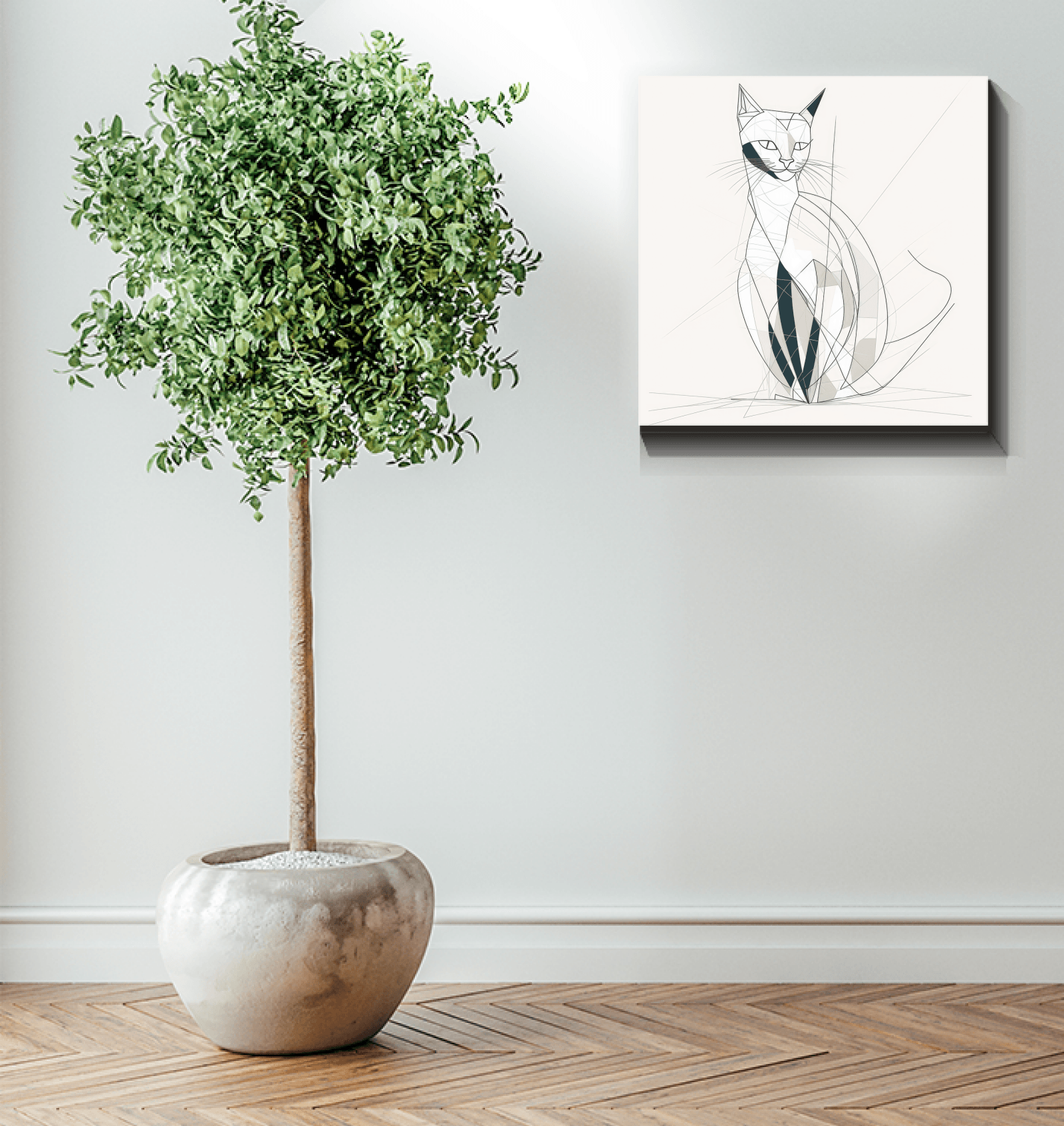 Playful Cat Yarn Tangle Canvas - Beyond T-shirts