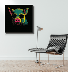 Cheerful Barnyard Friend Canvas - Beyond T-shirts