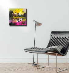 Rolling Hills Landscape Wrapped Canvas