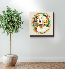 Opera's Embrace Wrapped Canvas