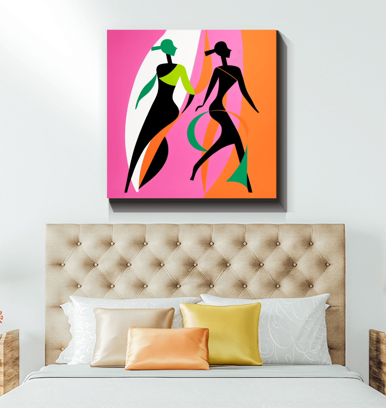 Chic Couture Abstract Expressionism Canvas - Beyond T-shirts