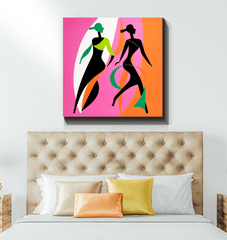 Chic Couture Abstract Expressionism Canvas - Beyond T-shirts