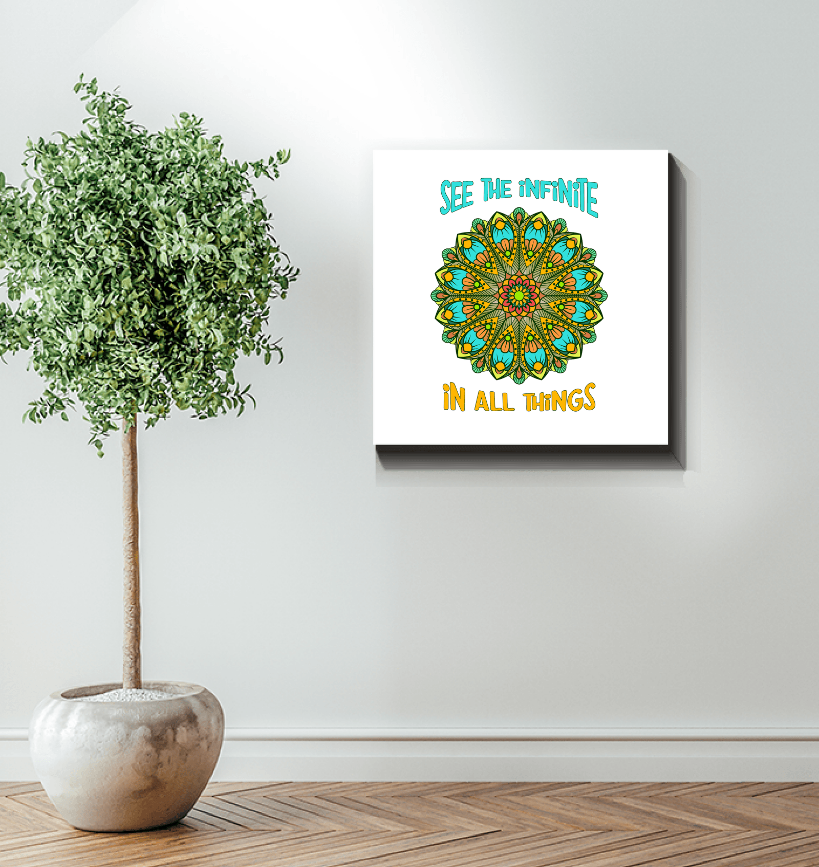 Floral Mandala Art Piece - Beyond T-shirts