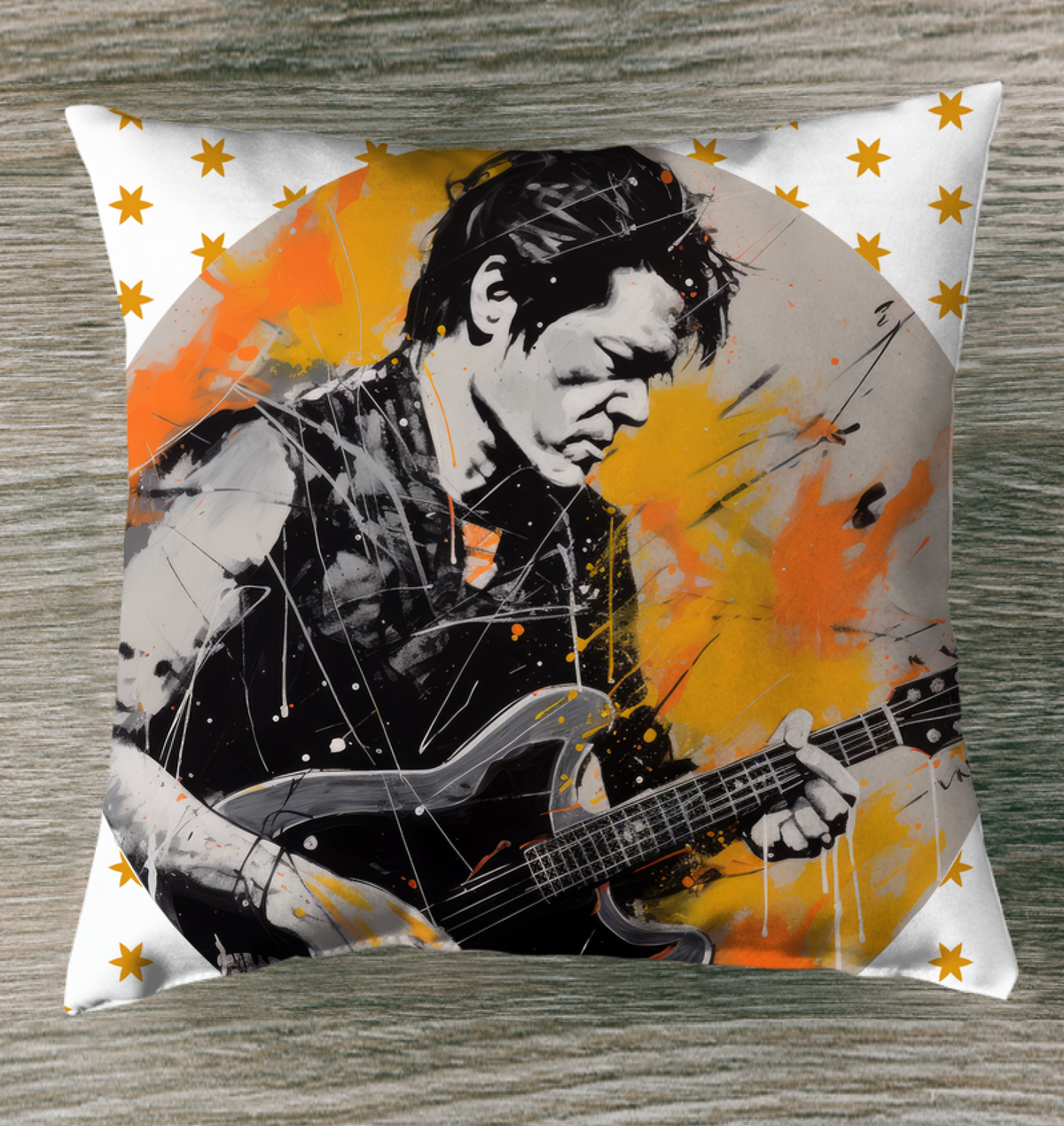 Tranquil Abstract Outdoor Pillow