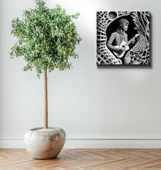 R&B Groove Wrapped Canvas