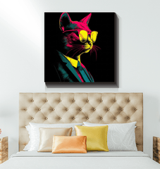 Majestic Kitty Canvas Artwork - Beyond T-shirts