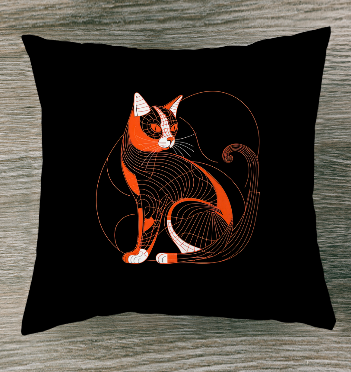 Cozy Calico Cat Cushion