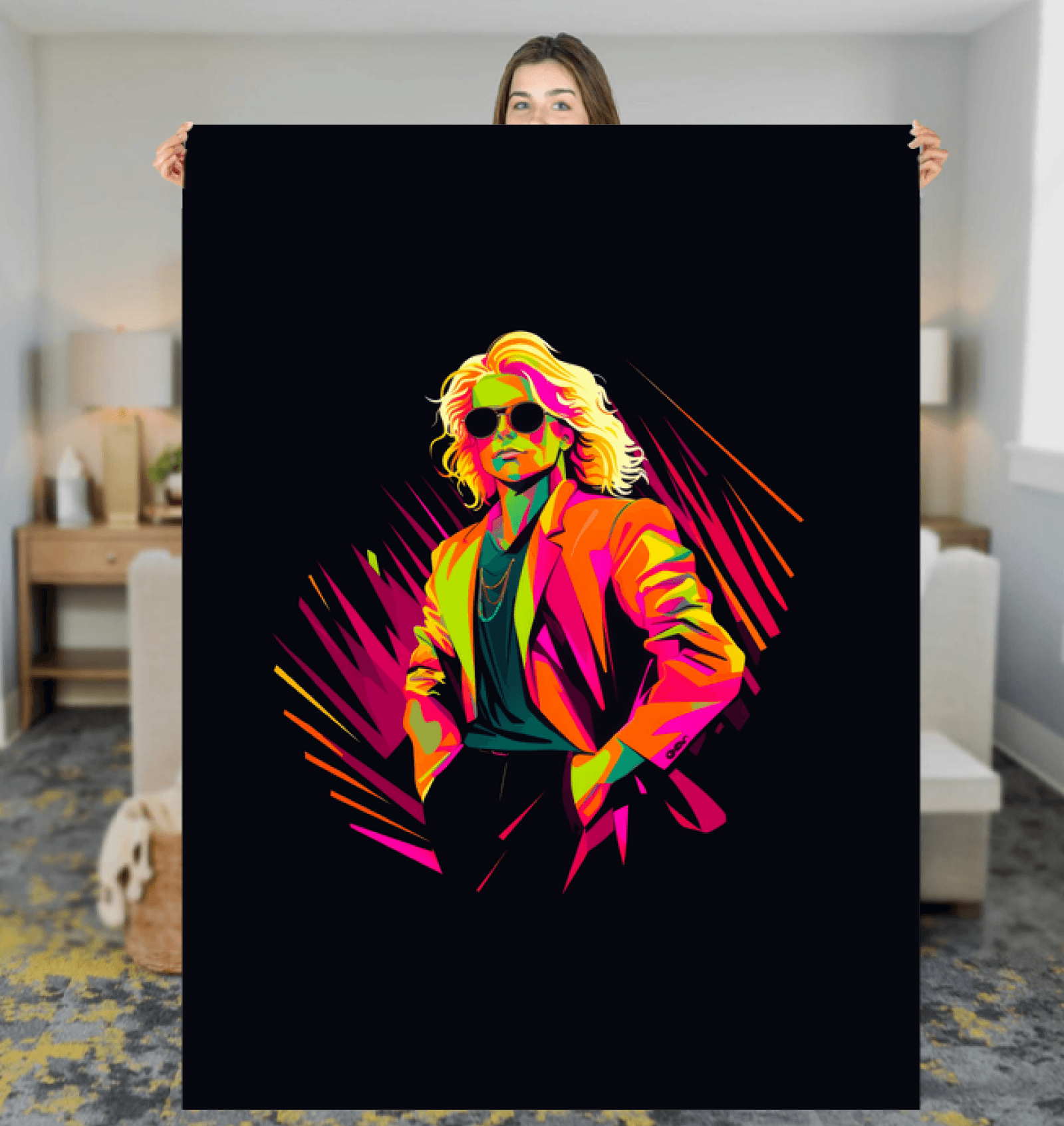 Fashion Fusion Art Sherpa Blanket - Beyond T-shirts
