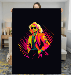 Fashion Fusion Art Sherpa Blanket - Beyond T-shirts