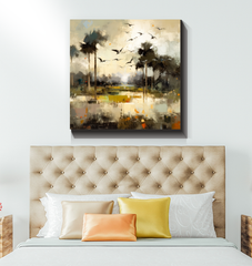 Coastal Serenade Landscape Wrapped Canvas