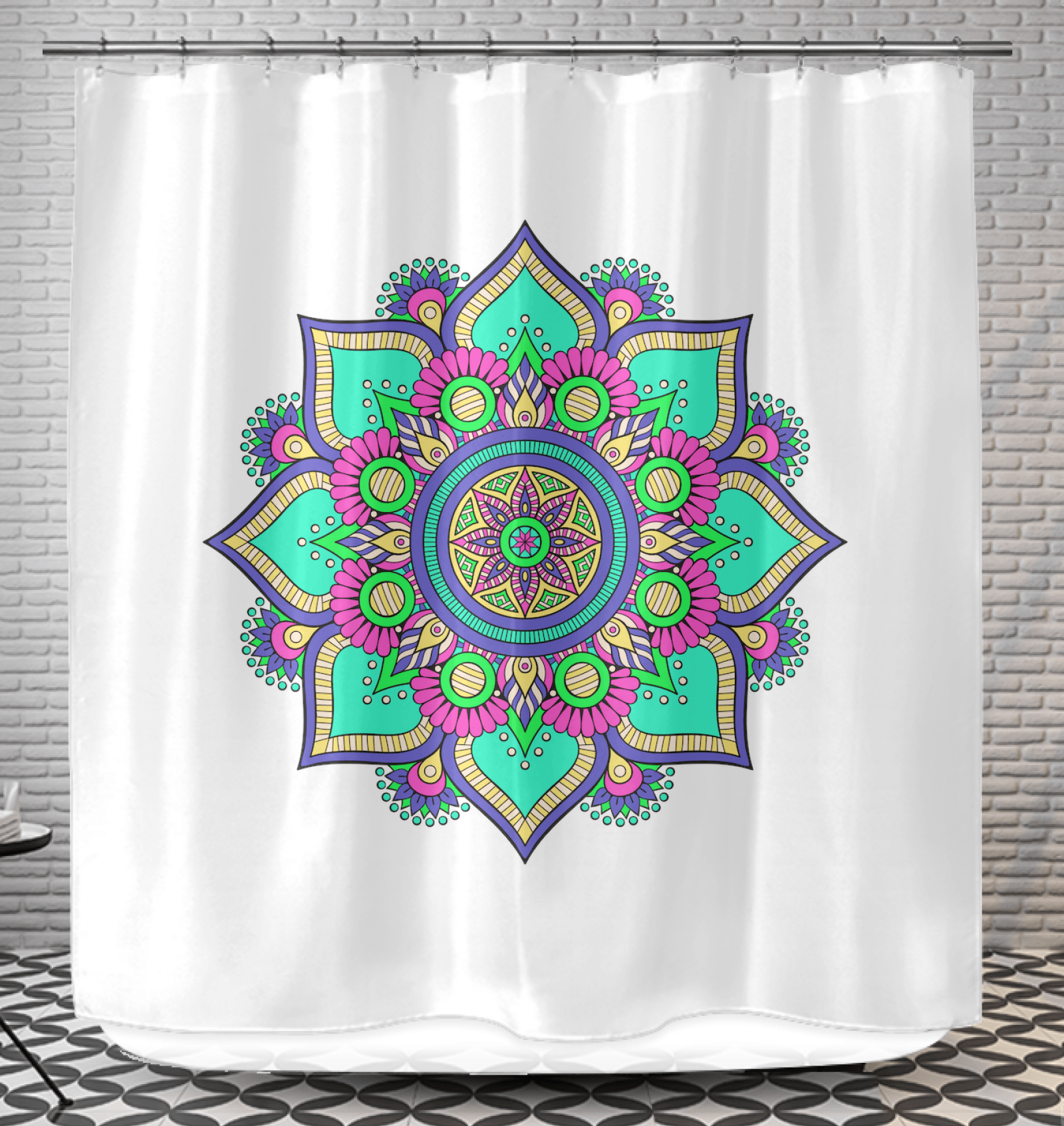 Mandala Reflection Glass Drapes - Beyond T-shirts