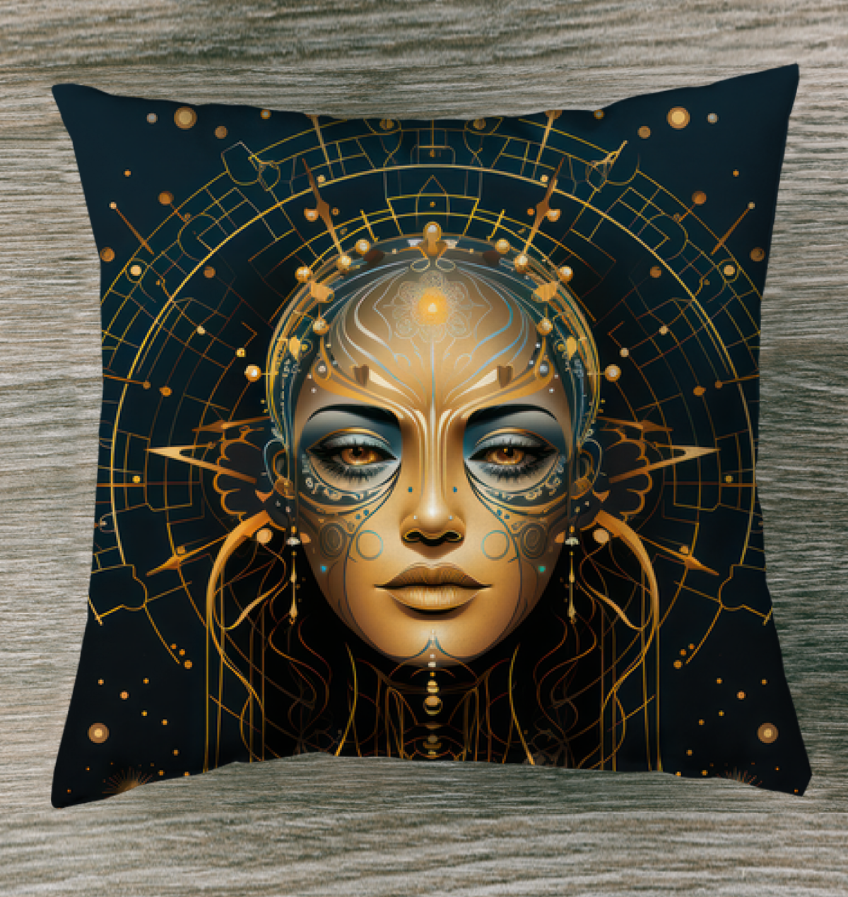 Serene Strokes Pillow