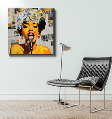 Echoes Of Music Wrapped Canvas Rhythmic Reverberation - Beyond T-shirts