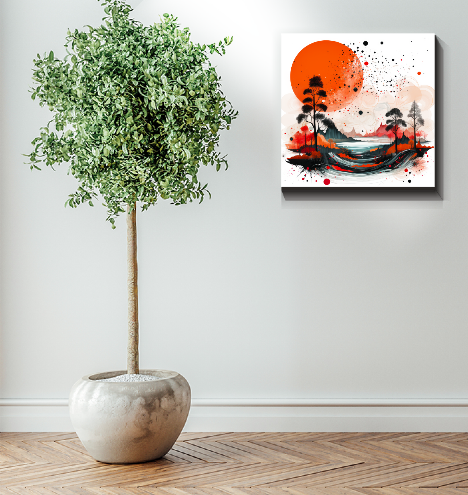 Enchanting Estuary River Landscape Canvas