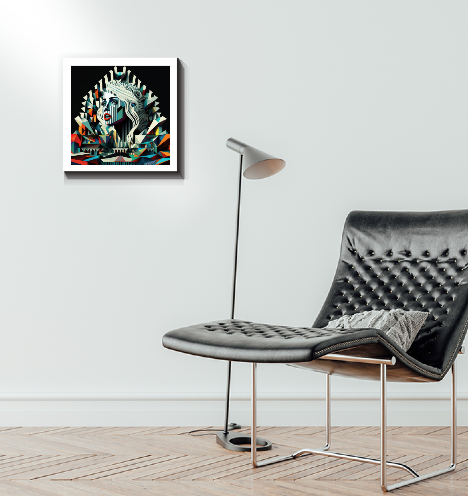 Retro punk music band canvas print