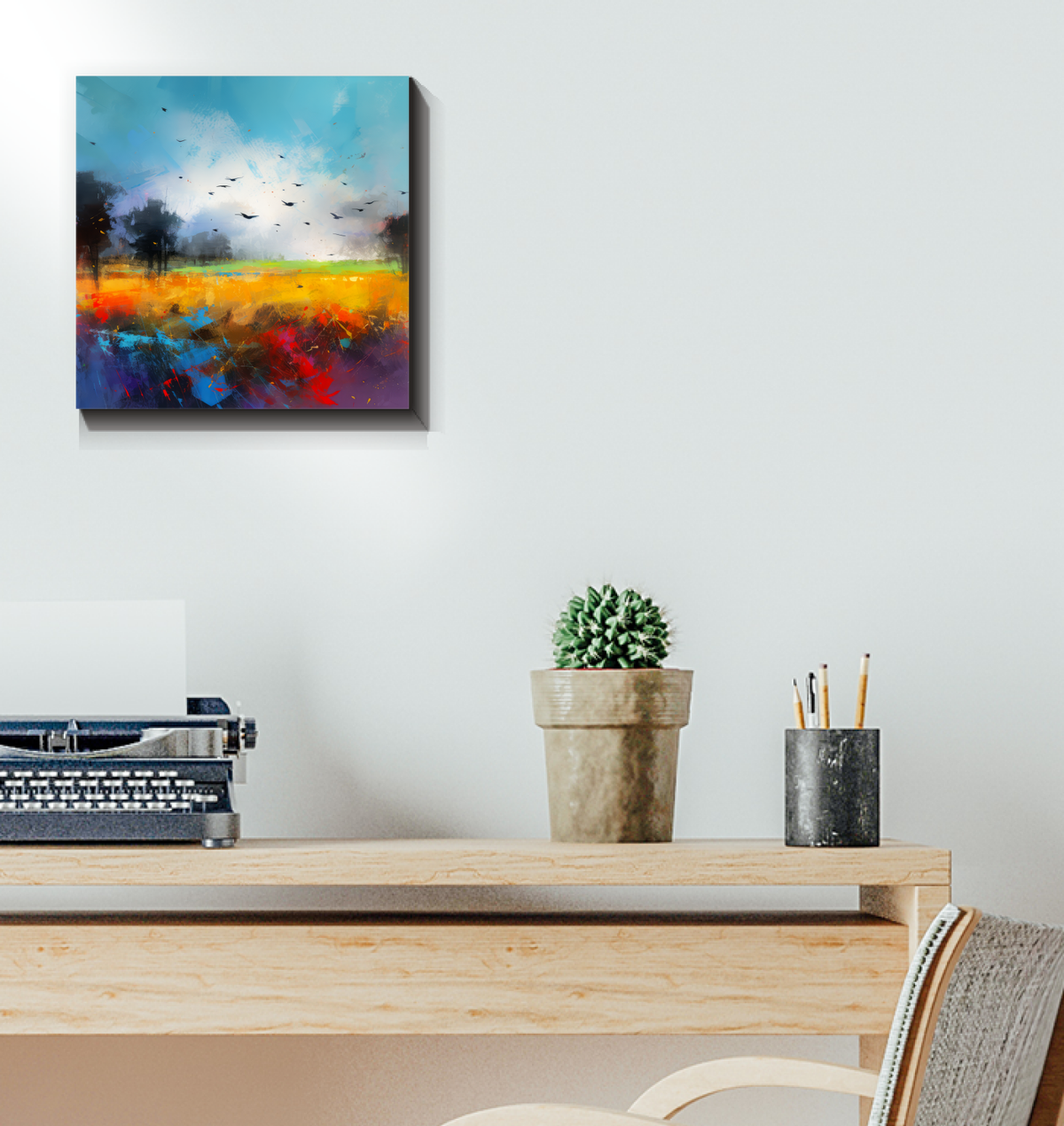 Sunrise at the Lake Wrapped Canvas