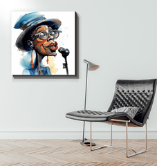 Tuneful Teases Caricature Art Canvas - Beyond T-shirts