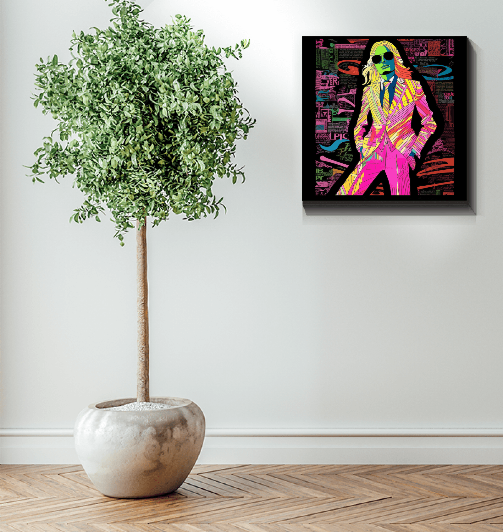 Graffiti Runway Canvas Art - Beyond T-shirts