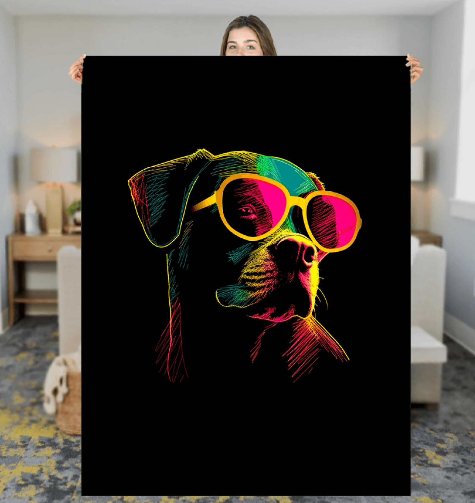 Paw Prints Of Love Sherpa Blanket - Beyond T-shirts