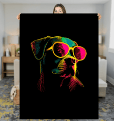Paw Prints Of Love Sherpa Blanket - Beyond T-shirts