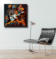 Instrumental Illusion Wrapped Canvas