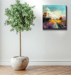 Fields of Lavender Wrapped Canvas