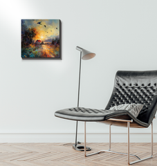 Snowy Serenity Wrapped Canvas