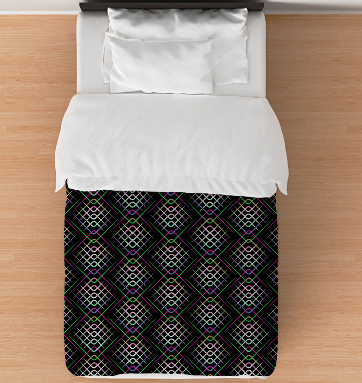 Polka Dot Delight Duvet Cover in elegant bedroom setting.