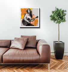 Tranquil Melody Minimalist Abstract Wrapped Canvas