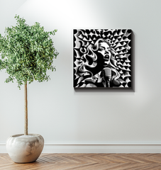Acoustic Aura Wrapped Canvas
