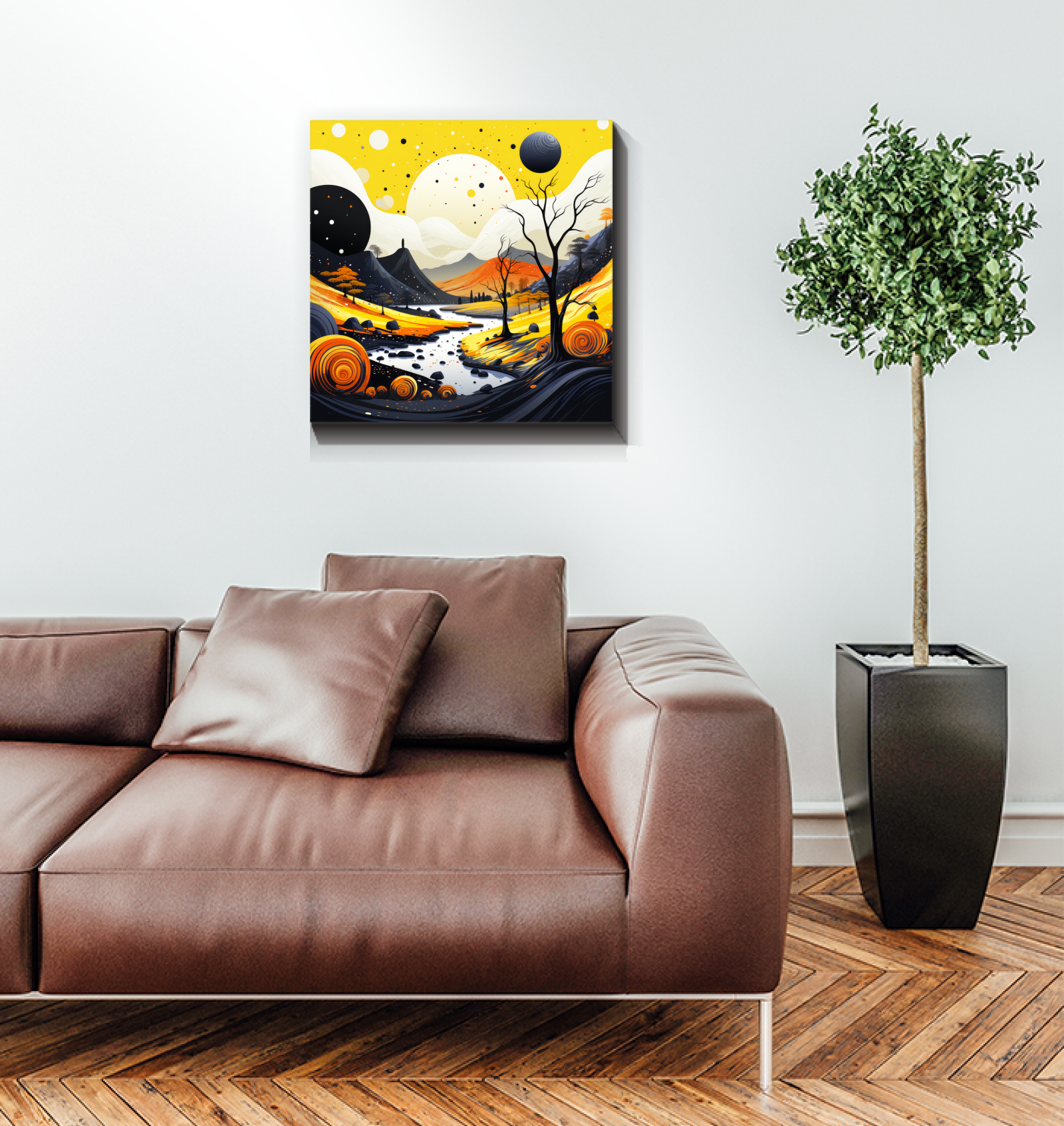 Tranquil Tropical Tapestry Beach Landscape Canvas