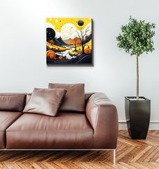 Tranquil Tropical Tapestry Beach Landscape Canvas