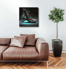 Elegance of Tomorrow - Wrapped Canvas Shoe Art - Beyond T-shirts