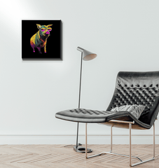 Playful Piglet Canvas Art - Beyond T-shirts