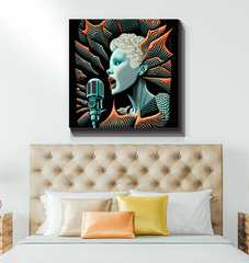 Melodic Montage Wrapped Canvas