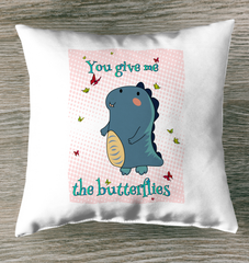 You Give Me Butterflies Indoor Pillow