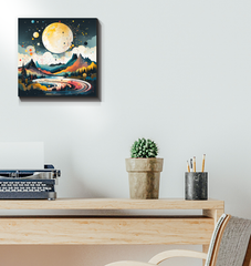 Majestic Moors Highland Landscape Canvas