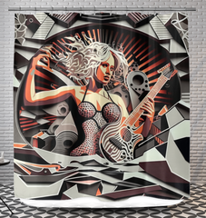 Instrumental Illusion Musical Shower Curtain