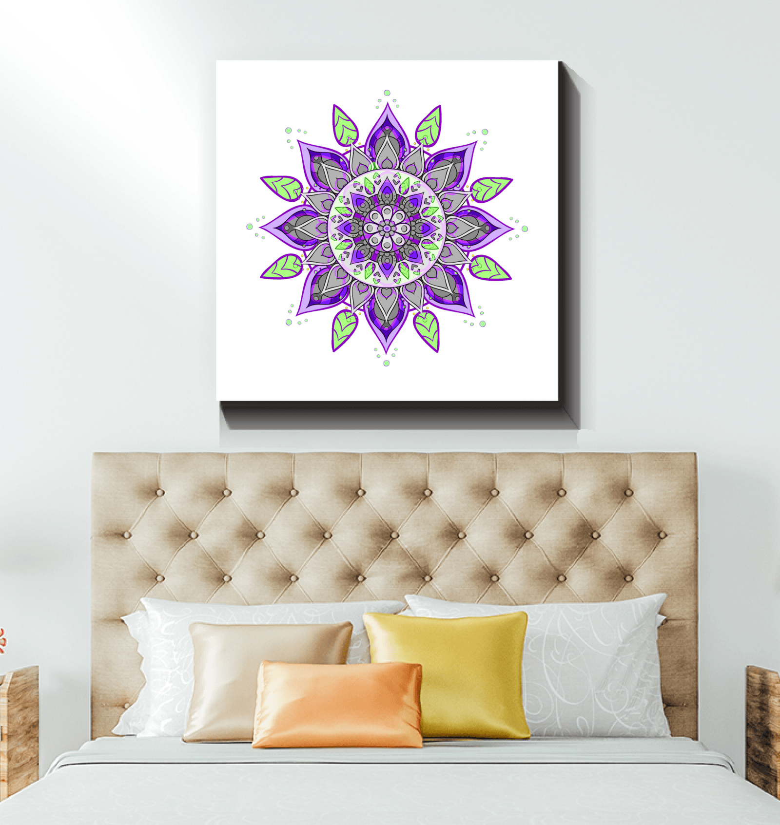 Vibrant Mandala Kaleidoscope Print - Beyond T-shirts