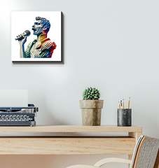 Rhythmic Radiance Wrapped Canvas