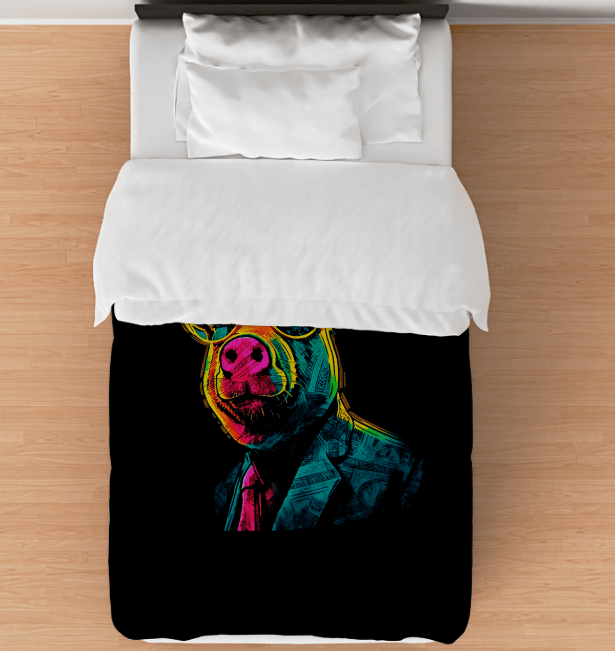 Joyful Piglet Meadows Comforter - Beyond T-shirts