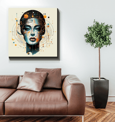 Elegance Unveiled: Abstract Women Art - Beyond T-shirts