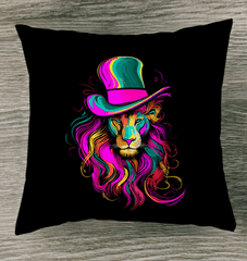Lion's Gaze Outdoor Pillow - Beyond T-shirts