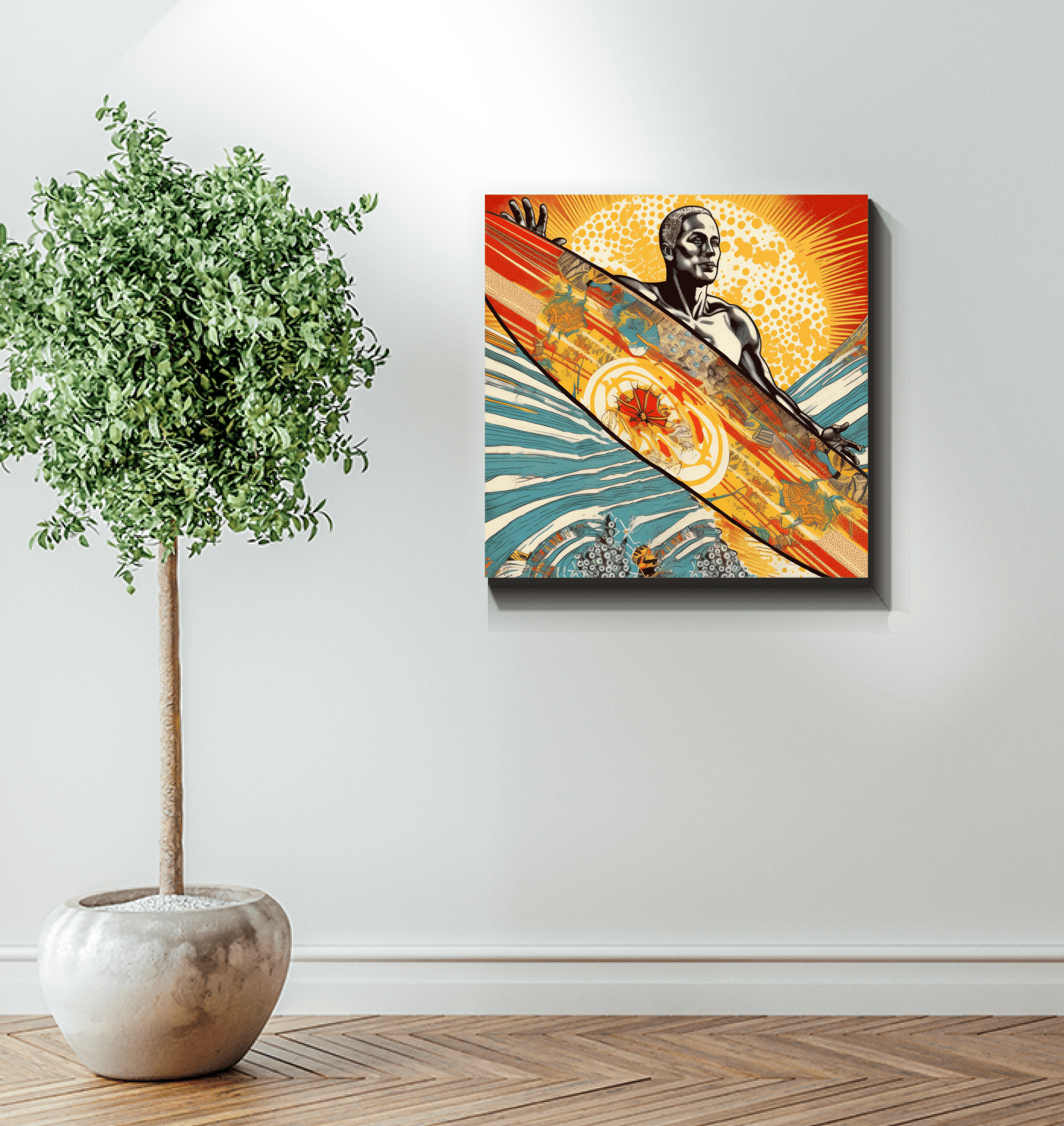 Surfer's Haven Canvas Art - Beyond T-shirts