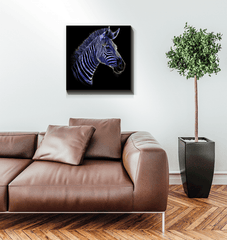 Zebra Grazing Serenity Canvas - Beyond T-shirts