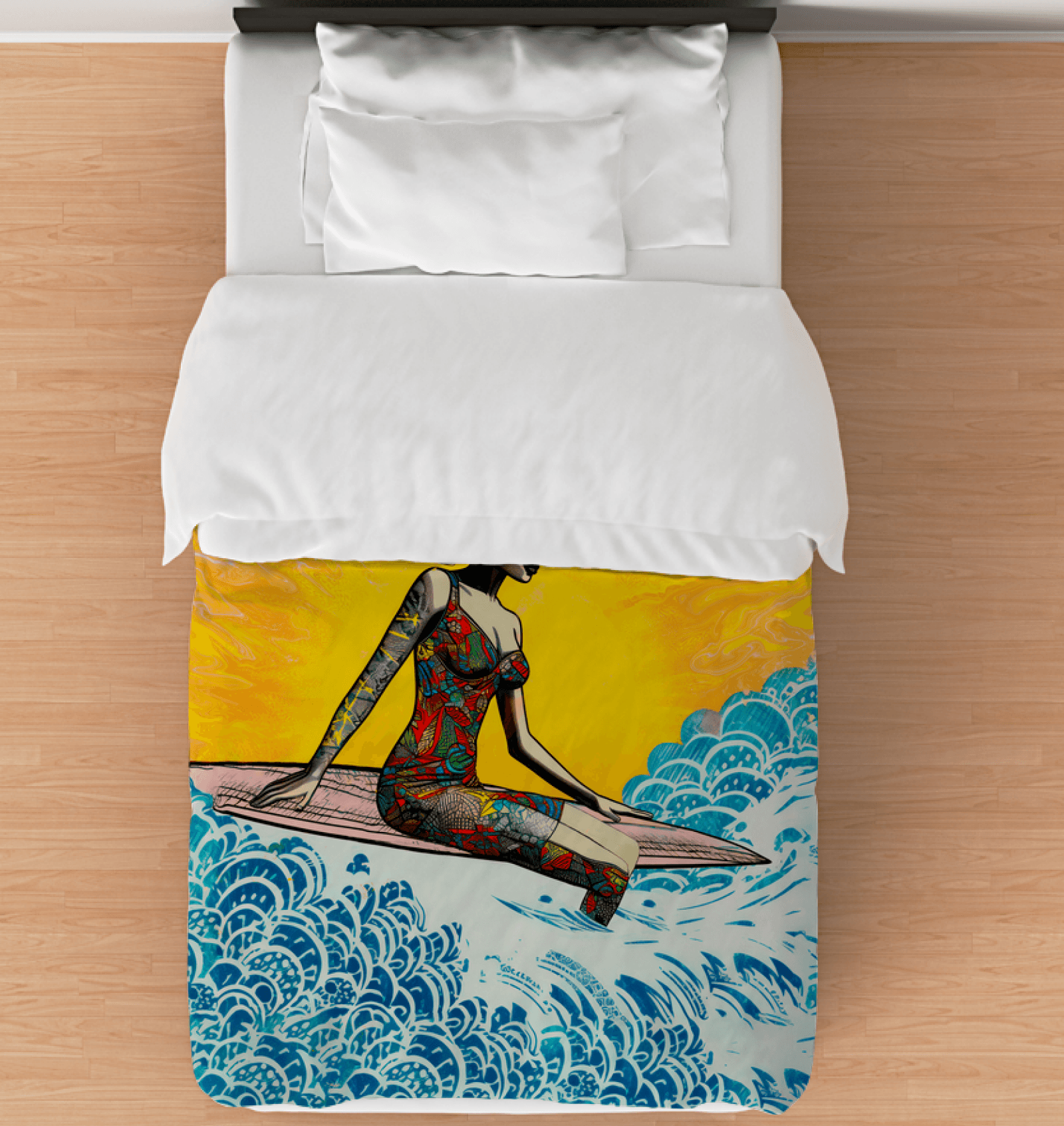 Wave-Chaser All-Over Print Comforter - Beyond T-shirts