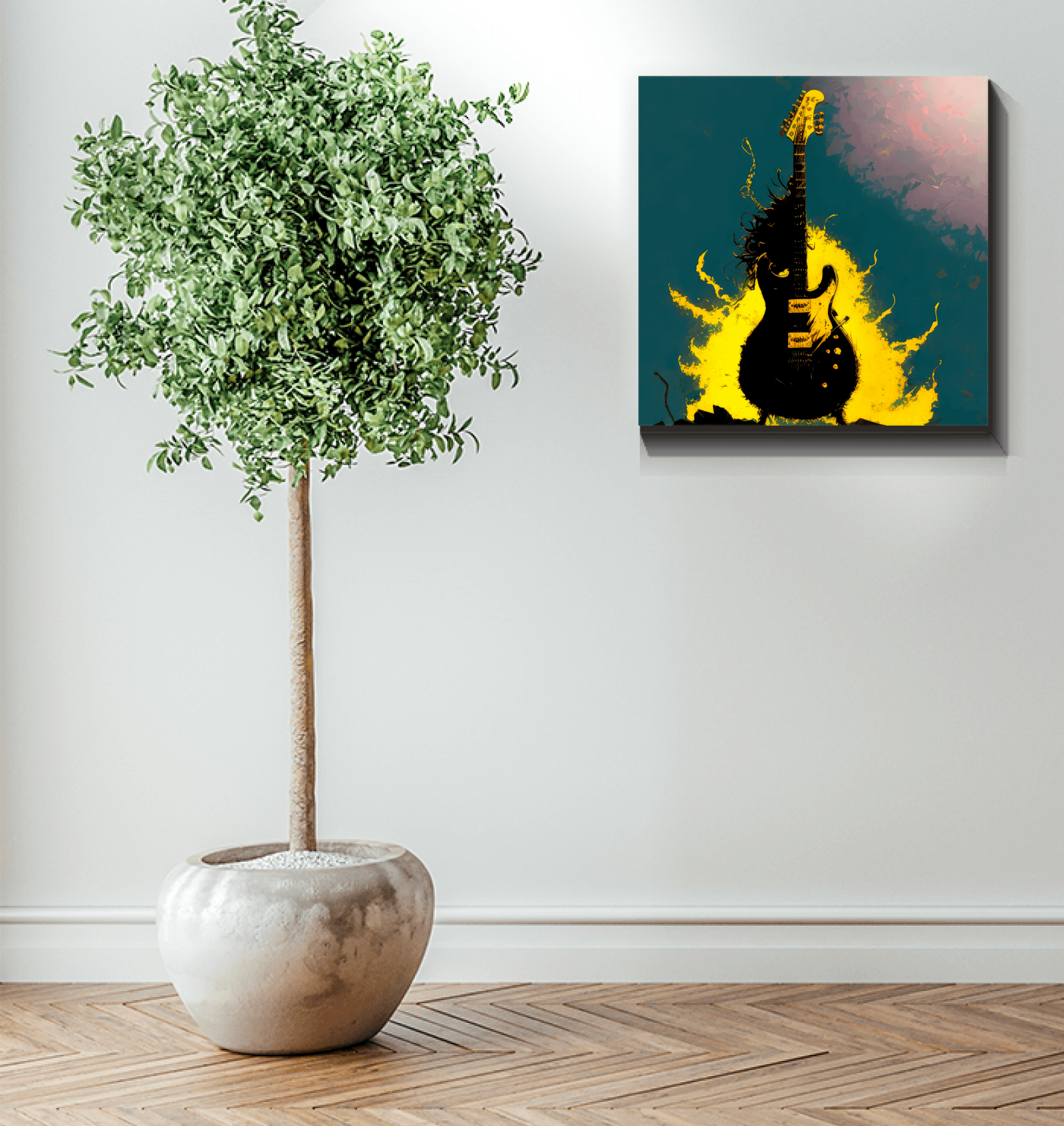 Saxophone Serenity - Jazz Music Canvas Wall Art - Beyond T-shirts