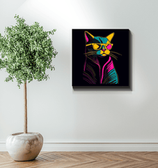 Whiskered Wonder Canvas - Beyond T-shirts